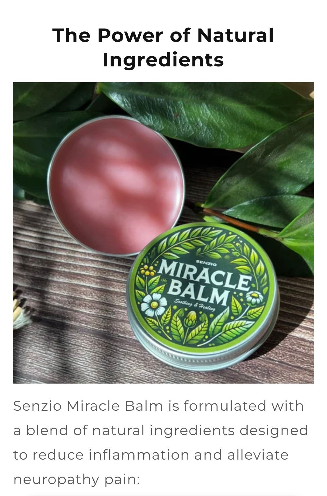 Senzio Miracle Balm — Soothing & Healing