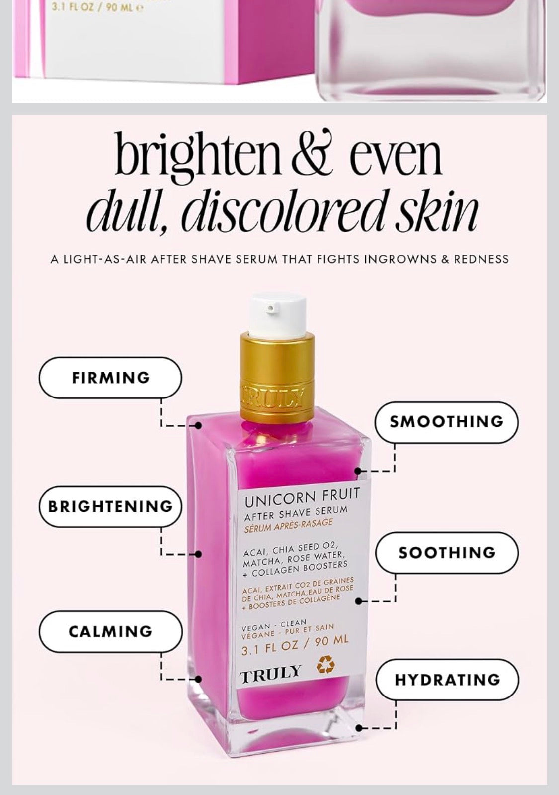 Truly Unicorn Fruit After Shave Serum — Brighten, Smooth & Bump-Free Skin