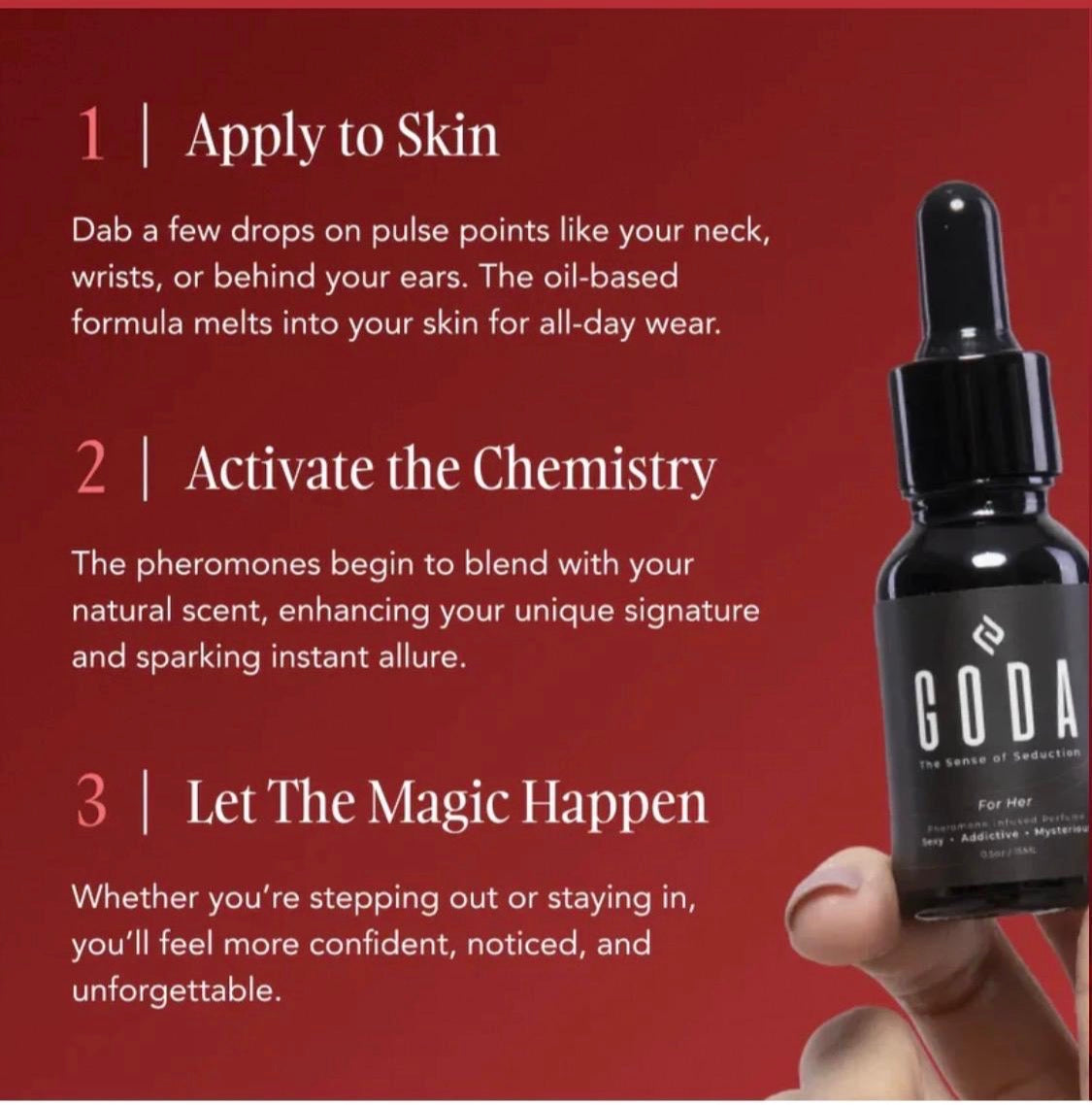 GODA Pheromone Perfume Oil — The Sense of Seduction