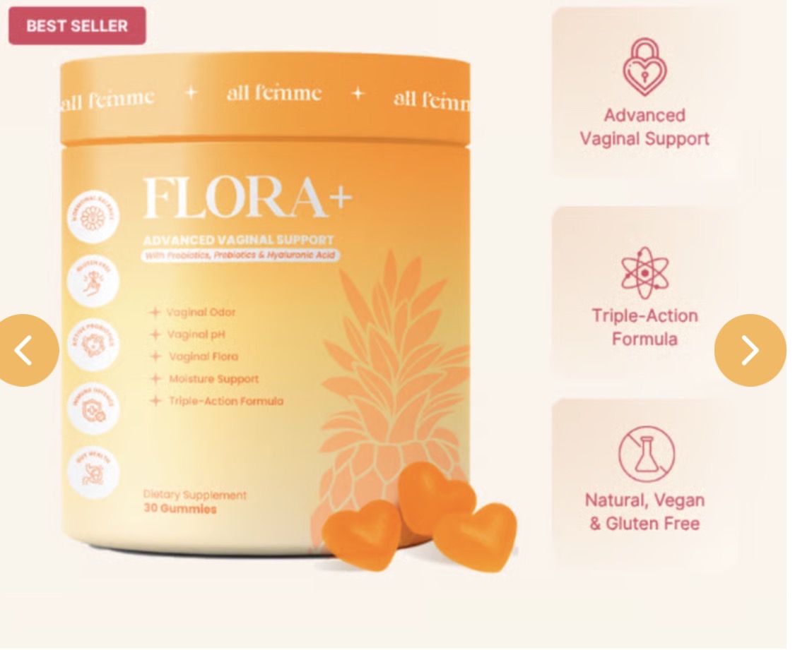 Flora+ Advanced Vaginal Support Gummies (30ct)