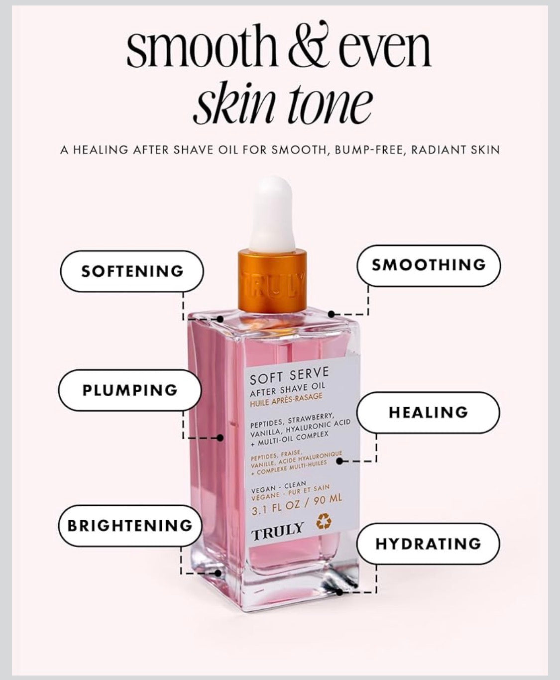 Truly Soft Serve After Shave Oil — Smooth, Bright & Bump-Free Skin