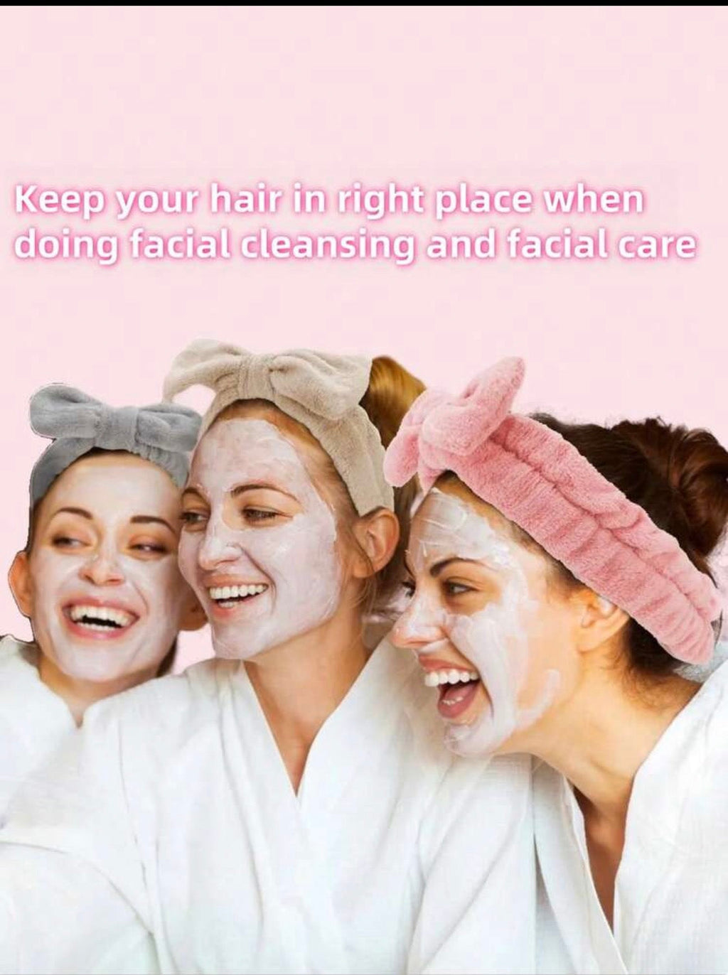 Fluffy Spa Headband & Wristband Set