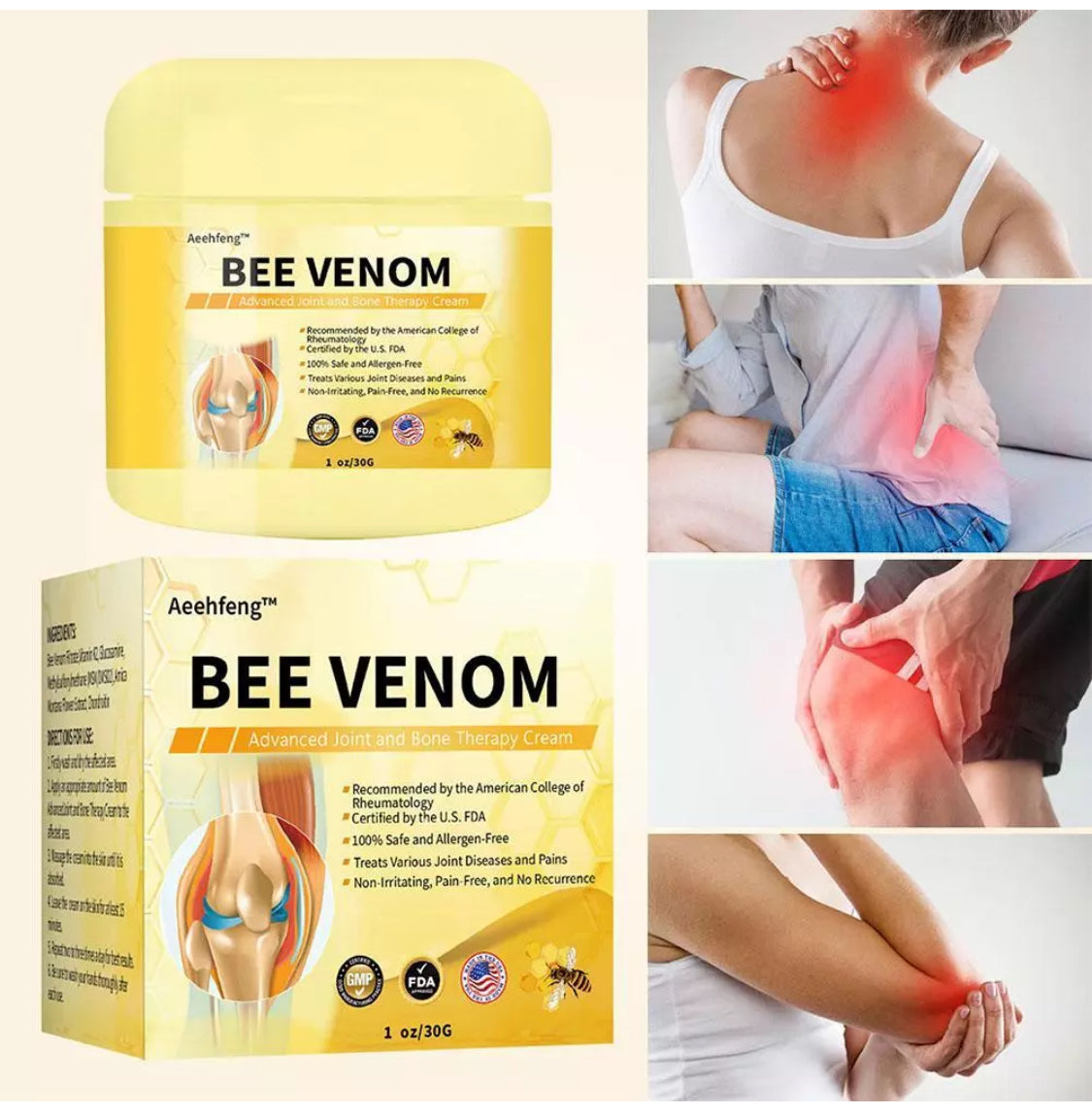 Aeehfeng Bee Venom Advanced Joint & Bone Therapy Cream